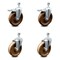 Service Caster 5 Inch High Temp Phenolic Swivel 12mm Stem Caster Total Lock Brake SCC, 2PK SCC-TSTTL20S514-PHRHT-M1215-2-S-2 - alternate 5